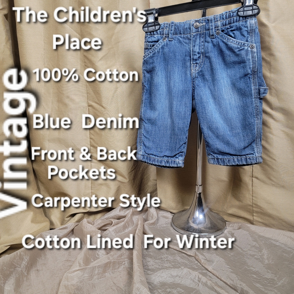 The Children's Place Blue Denim Carpenter Style Kids Shorts